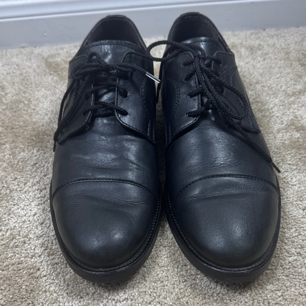 Vero Cuoio  Draghi Black‎ Leather Oxfords